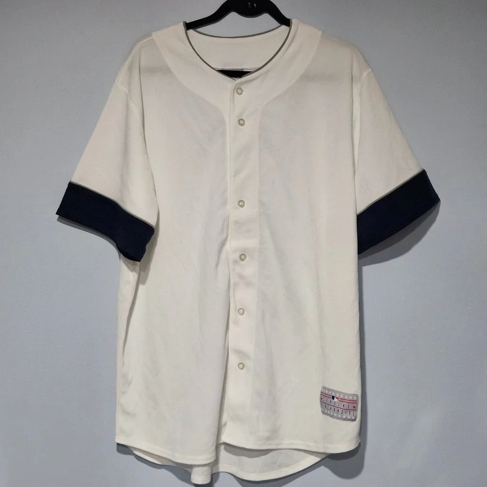 Majestic Baseball‎ MLB Blank Jersey White Men's Size Large